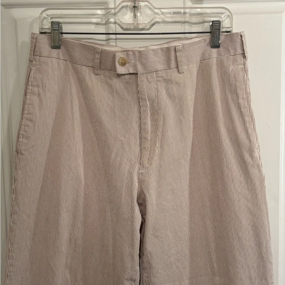 Izod Tan Chinos Classic Flat-Front Design